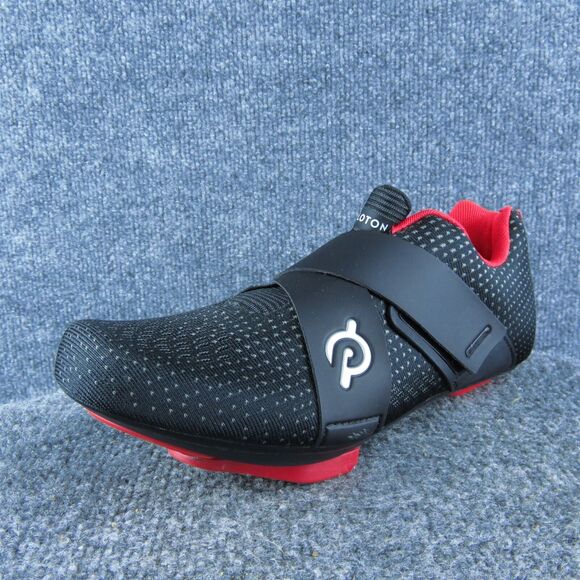 Peloton Altos Cycling Men Sneaker Shoes Size 7.5 Medium Black Synthetic‎ Strap - Picture 1 of 10